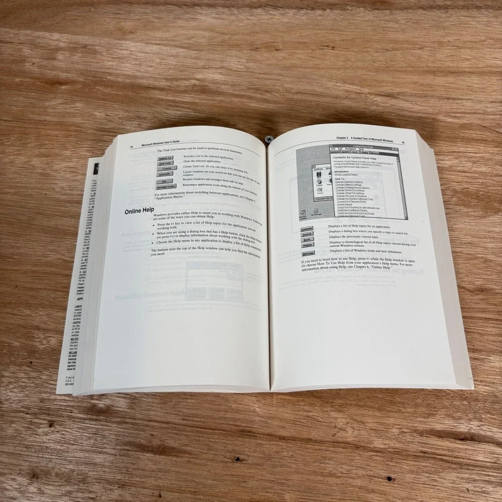 Microsoft Windows for‎ Workgroups & MS-DOS 6.2 User Guide Vintage Manual